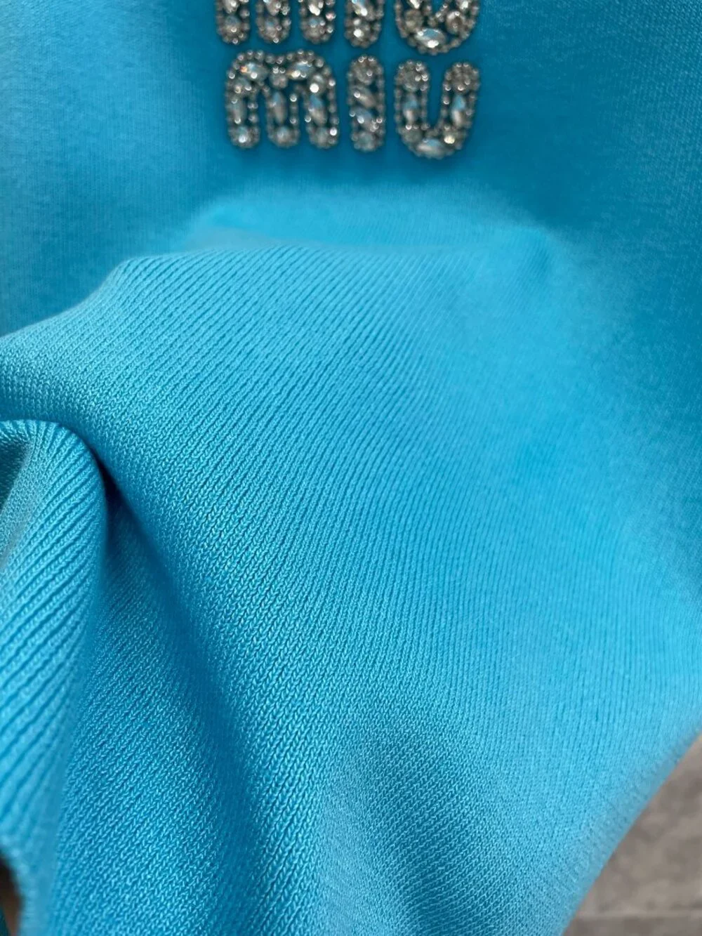 Miu Miu Knit Tank Top with Logo - Picture 2 of 7